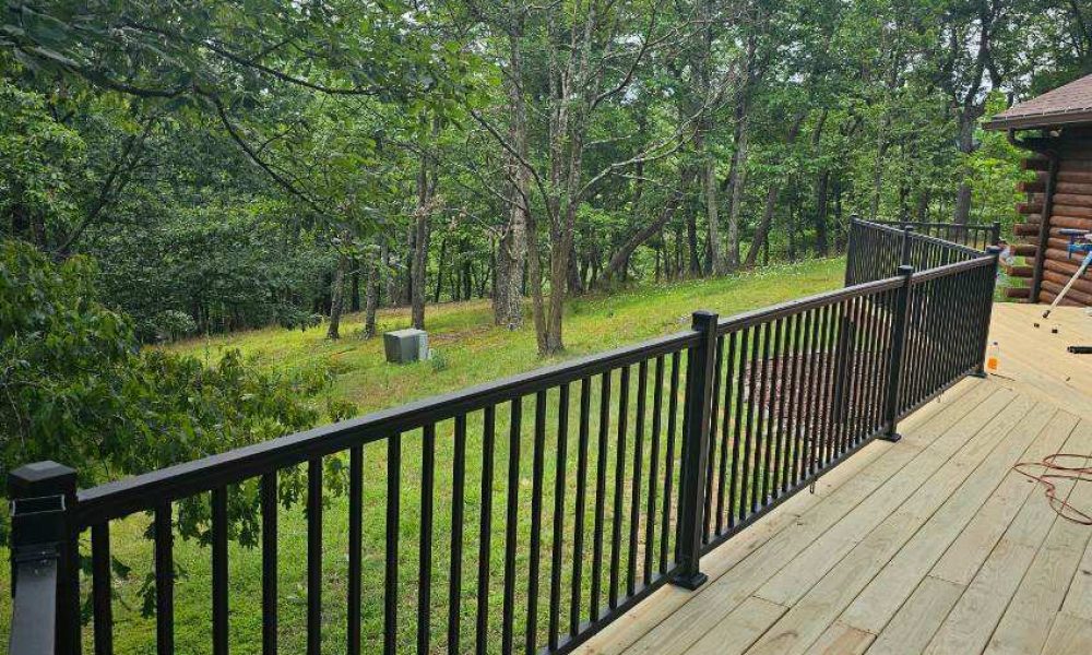 Spacious and stylish outdoor deck area designed by Appalachian Contractors, ideal for relaxation and entertainment